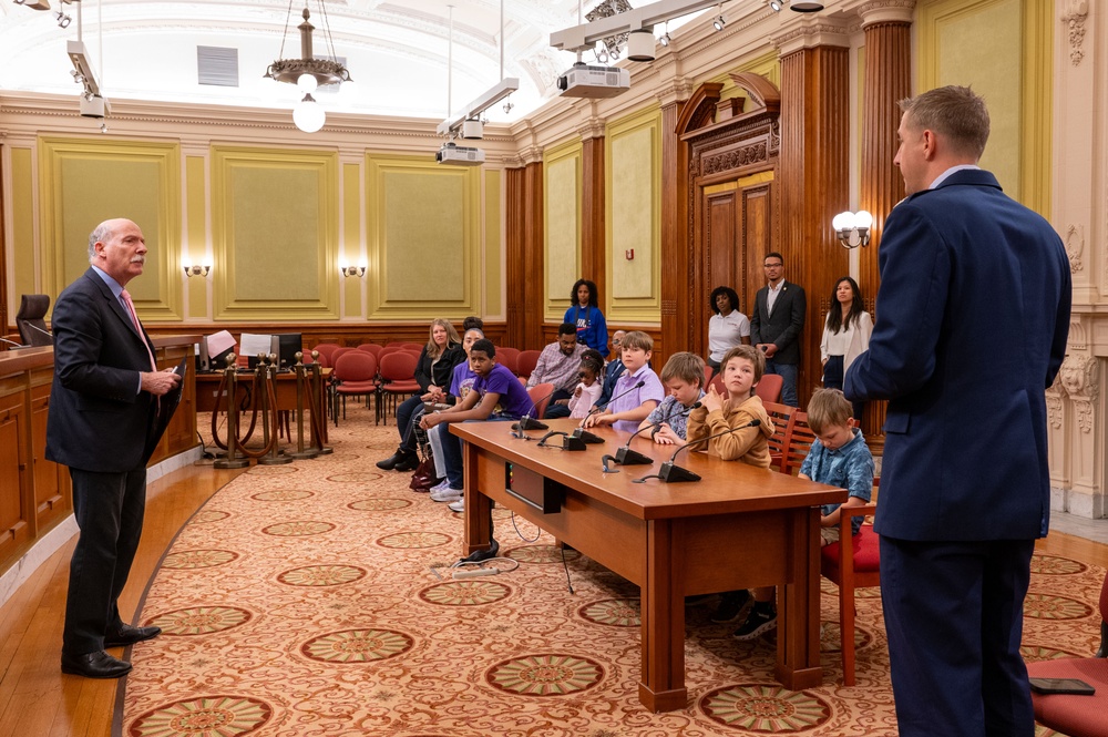 JBAB students recognized by the Council of the District of Columbia for Month of the Military Child