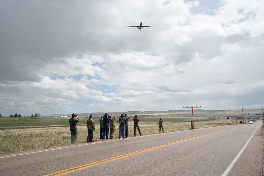 MQ-9 Reaper first-time landing on Ellsworth AFB