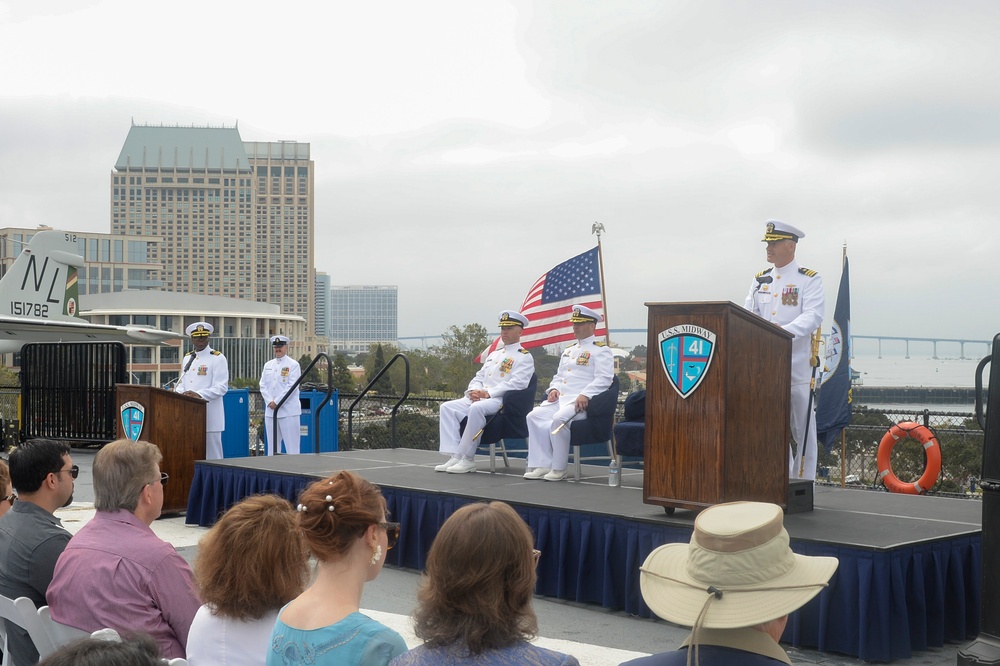 USS Gabrielle Giffords (LCS 10) Blue Crew Holds Change of Command Ceremony