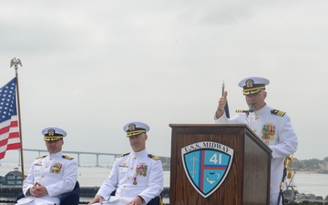 USS Gabrielle Giffords (LCS 10) Blue Crew Conducts Change of Command