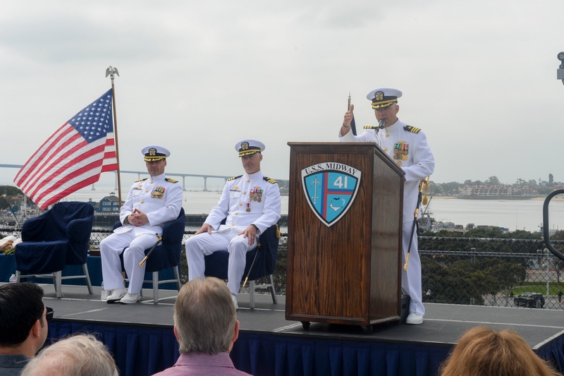 USS Gabrielle Giffords (LCS 10) Blue Crew Conducts Change of Command