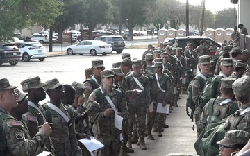 AIT Students fill out paperwork
