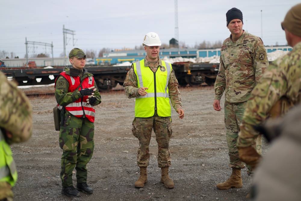 The United States Army Conducts Rail Gauge Operations in the High North