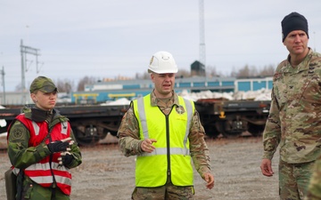 The United States Army Conducts Rail Gauge Operations in the High North