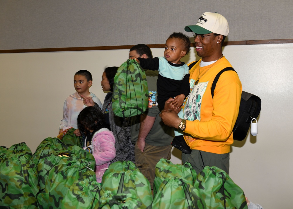 Curiosity sparks knowledge: Military children engage in mock deployment activities