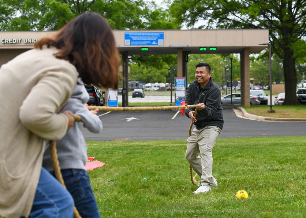 Curiosity sparks knowledge: Military children engage in mock deployment activities