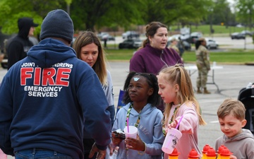 Curiosity sparks knowledge: Military children engage in mock deployment activities