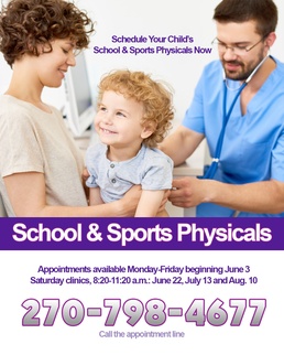 BACH announces clinic dates for School and Sports Physicals