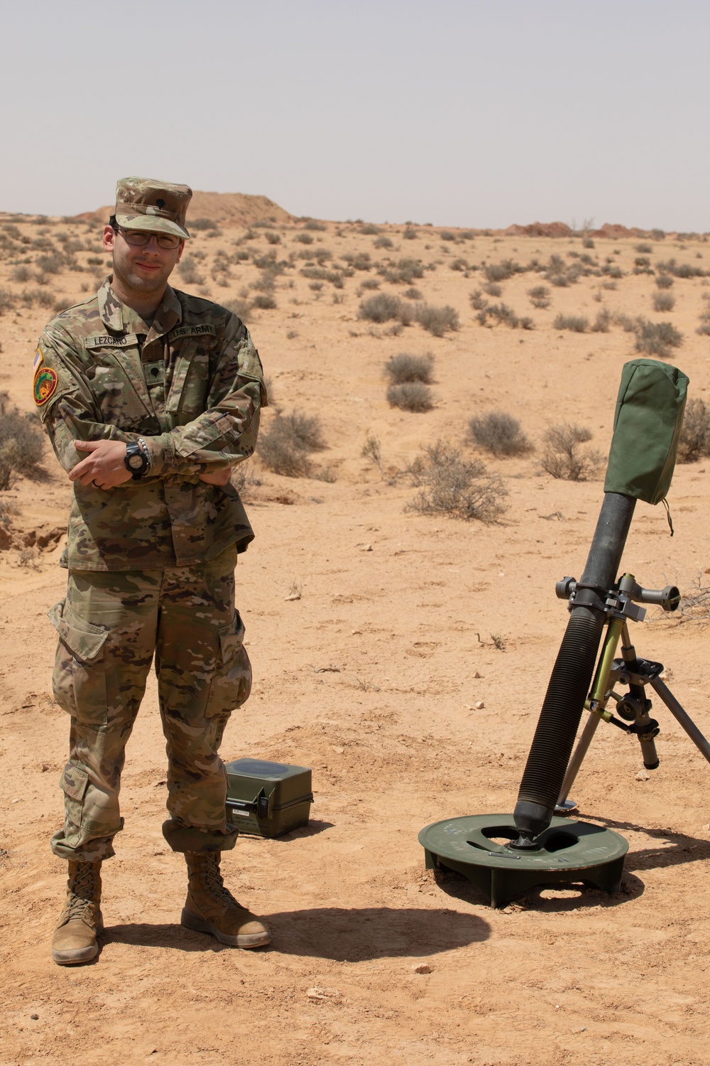 Maryland National Guard medic poses for a photo at African Lion 2024