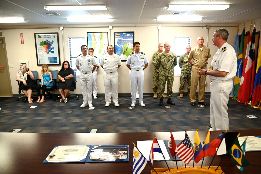 4th Fleet Holds Turnover Ceremony for the Secretary of IANTN