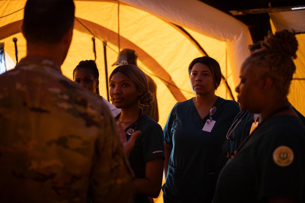 ALNG CERFP Medical Teams trains in mass casualty care with local medical students