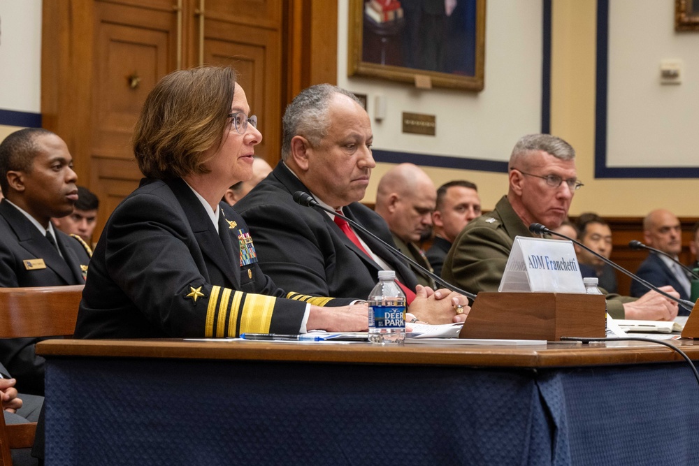 CNO delivers testimony before House Armed Services Committee