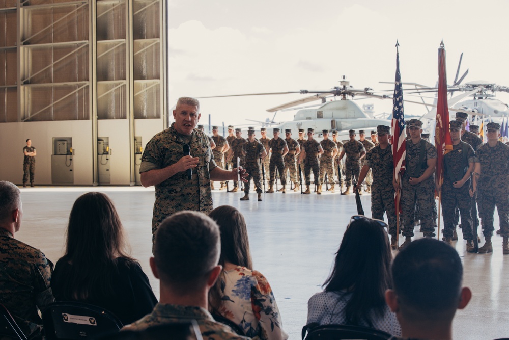 VMM-162 Change of Command Ceremony: A New Chapter Begins