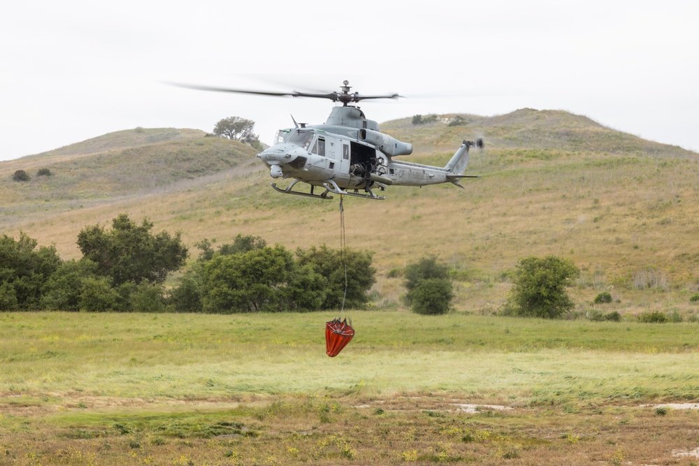 Local fire protection services, Camp Pendleton Marines train together during Cory Iverson Wildland Firefighting Exercise