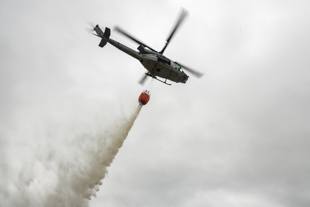 Local fire protection services, Camp Pendleton Marines train together during Cory Iverson Wildland Firefighting Exercise