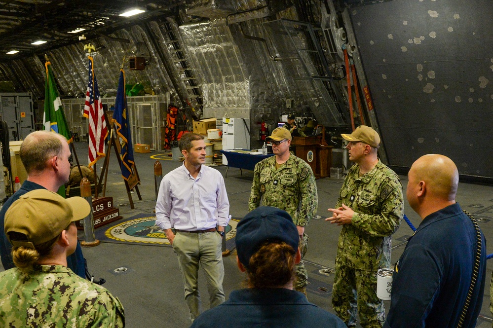 USS Jackson (LCS 6) Hosts STAFFDEl Tour