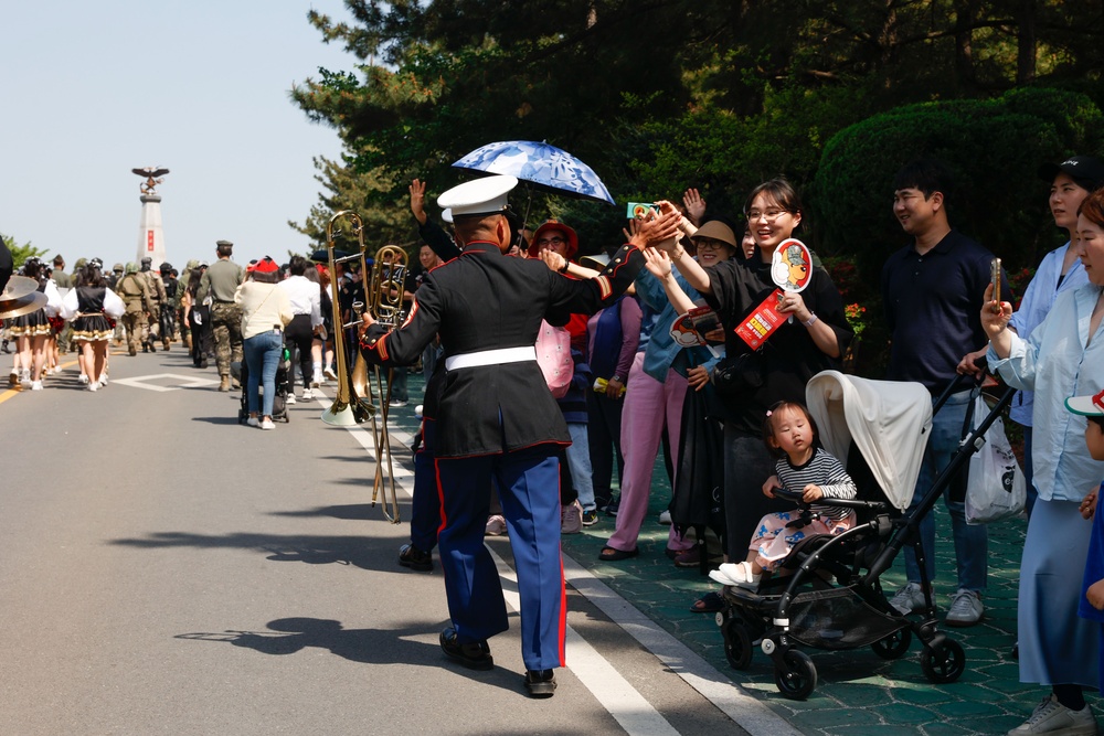 III MEF Band participates in the 2024 Korean Red Marine Corps Festival