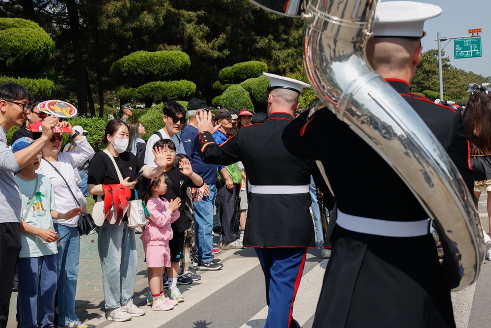 III MEF Band participates in the 2024 Korean Red Marine Corps Festival