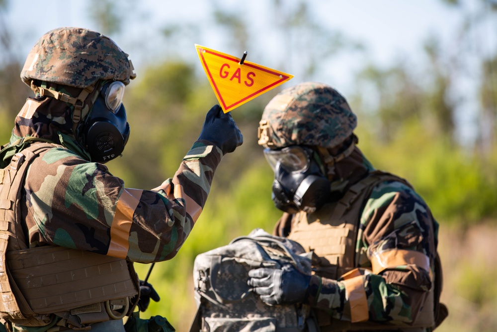 MWSS-172 clears simulated contamination during Readiness Challenge X