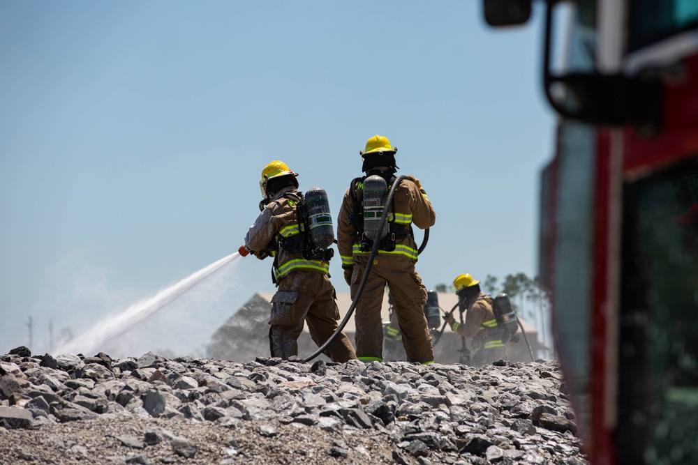 MWSS-172 put out aircraft fires during Readiness Challenge X