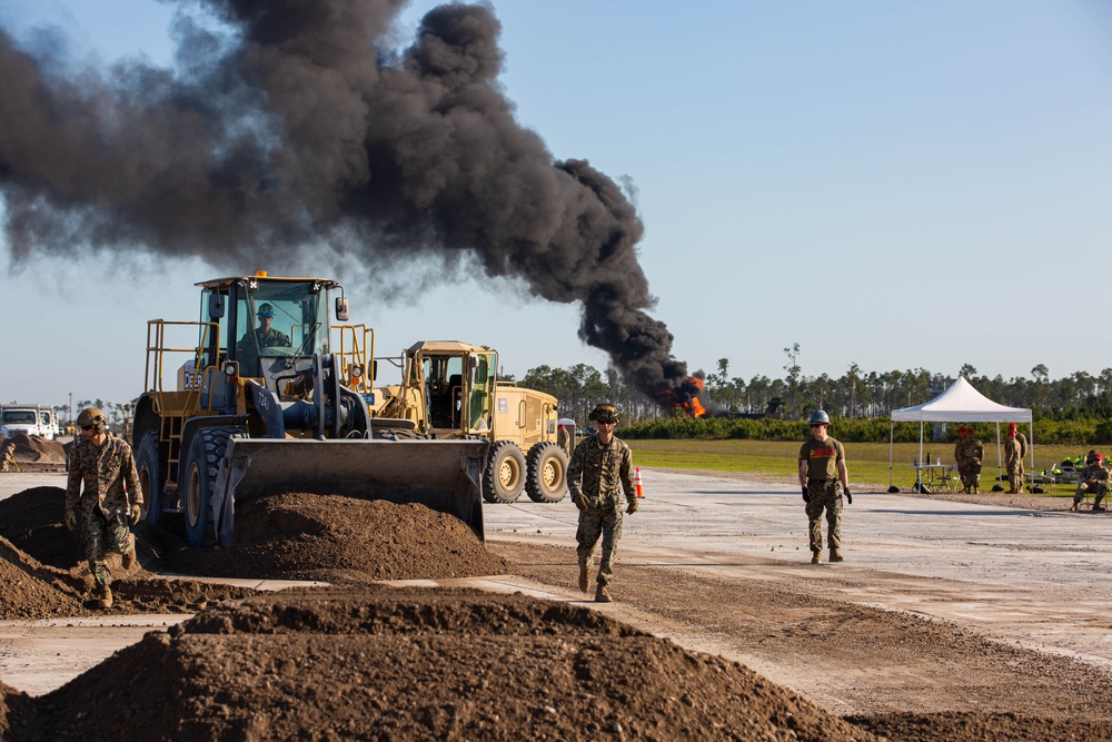 Engineers repair airfield damage during Readiness Challenge X