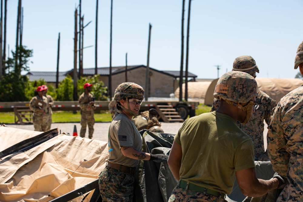 MWSS-172 set up a field mess during Readiness Challenge X