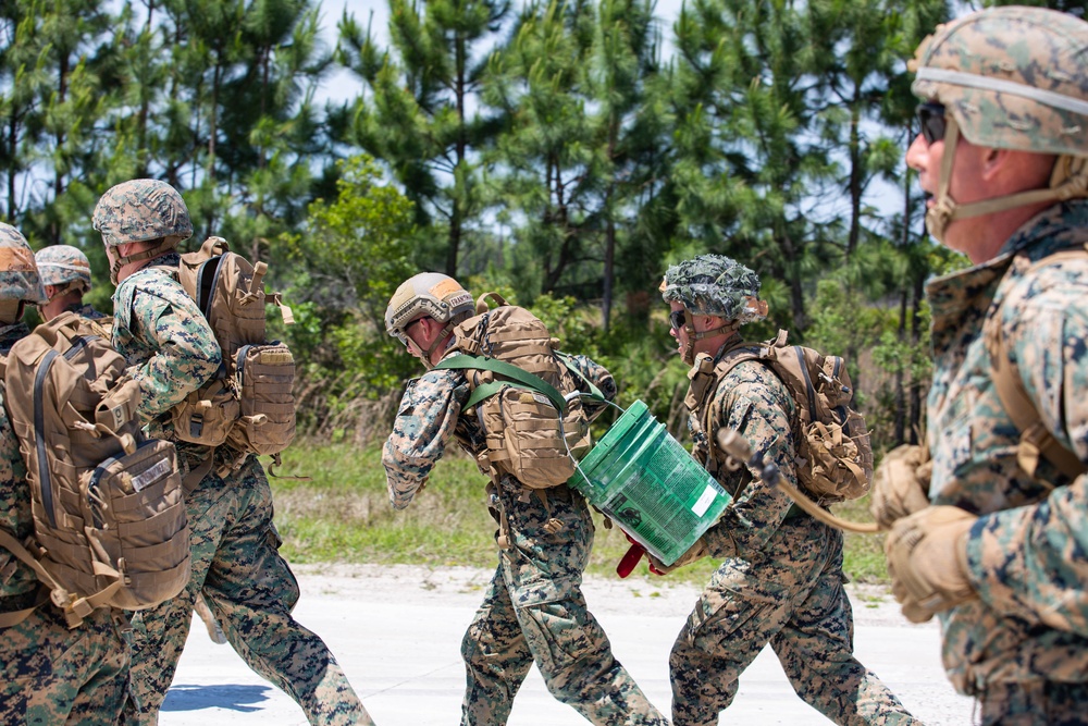 MWSS-172 competes in a &quot;warrior ethos&quot; course during Readiness Challenge X