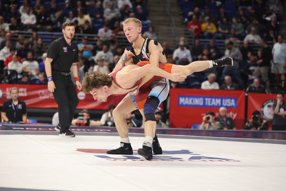 U.S. Army WCAP Soldier-Athletes compete in the U.S. Olympic Wrestling Trials