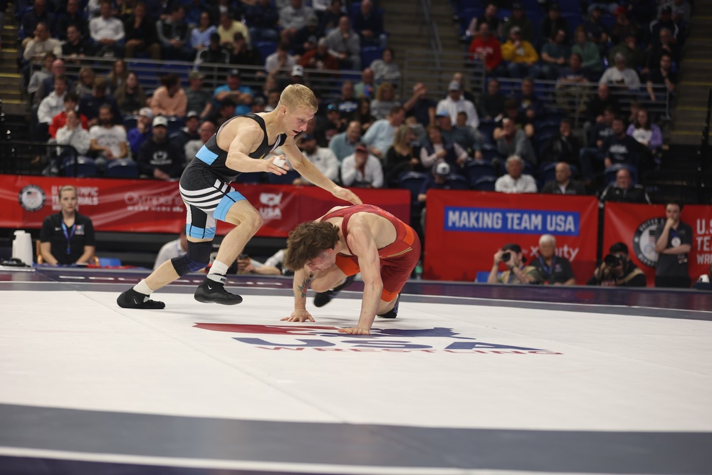 U.S. Army WCAP Soldier-Athletes compete in the U.S. Olympic Wrestling Trials