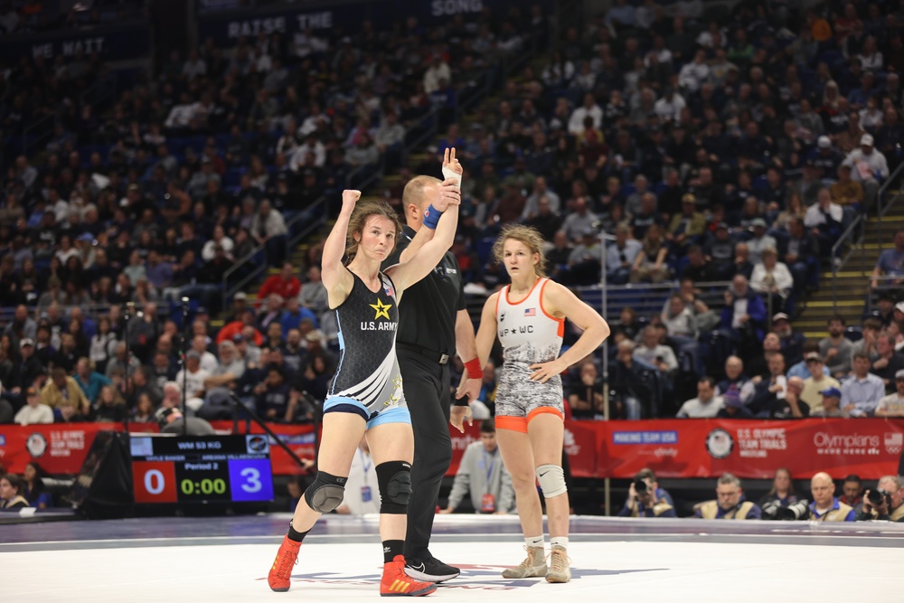 U.S. Army WCAP Soldier-Athletes compete in the U.S. Olympic Wrestling Trials