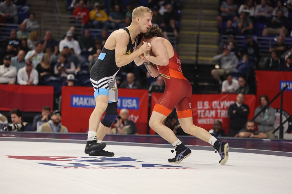 U.S. Army WCAP Soldier-Athletes compete in the U.S. Olympic Wrestling Trials