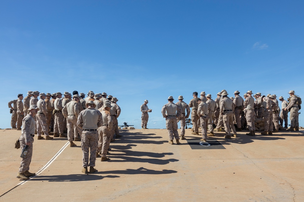 MRF-D 24.3: 2nd Bn., 5th Marines zeroes machine guns and sniper rifles at Mt. Bundey Training Area