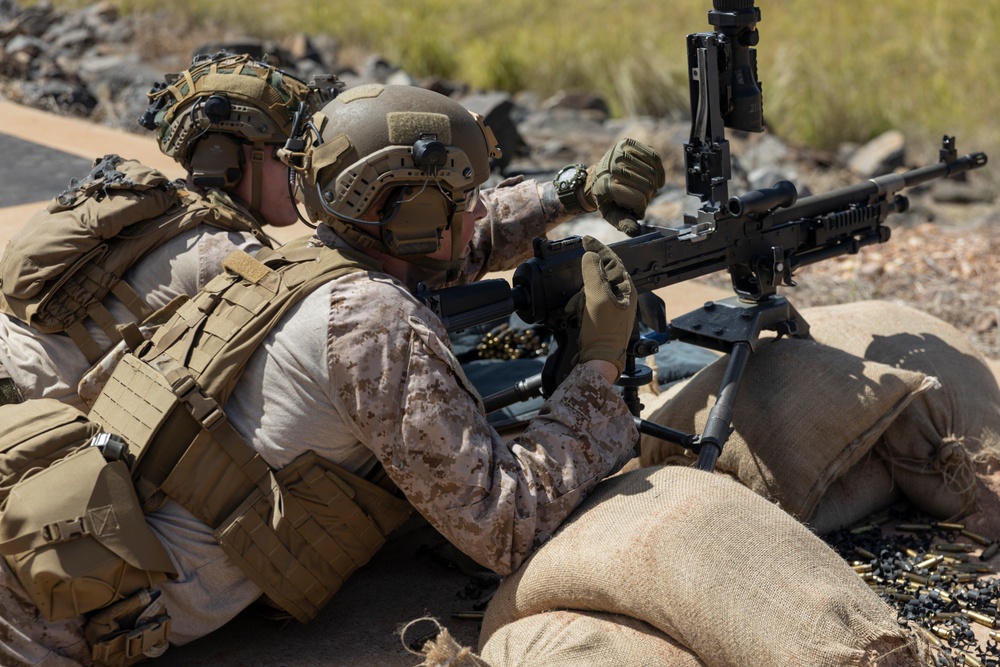 MRF-D 24.3: 2nd Bn., 5th Marines zeroes machine guns and sniper rifles at Mt. Bundey Training Area