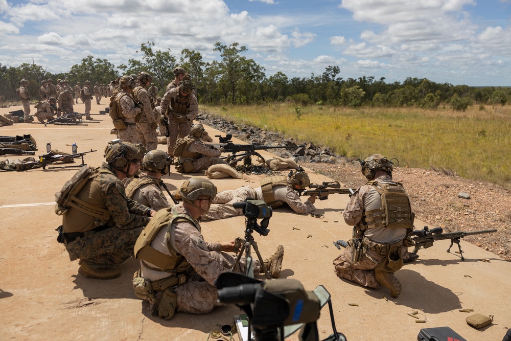 MRF-D 24.3: 2nd Bn., 5th Marines zeroes machine guns and sniper rifles at Mt. Bundey Training Area