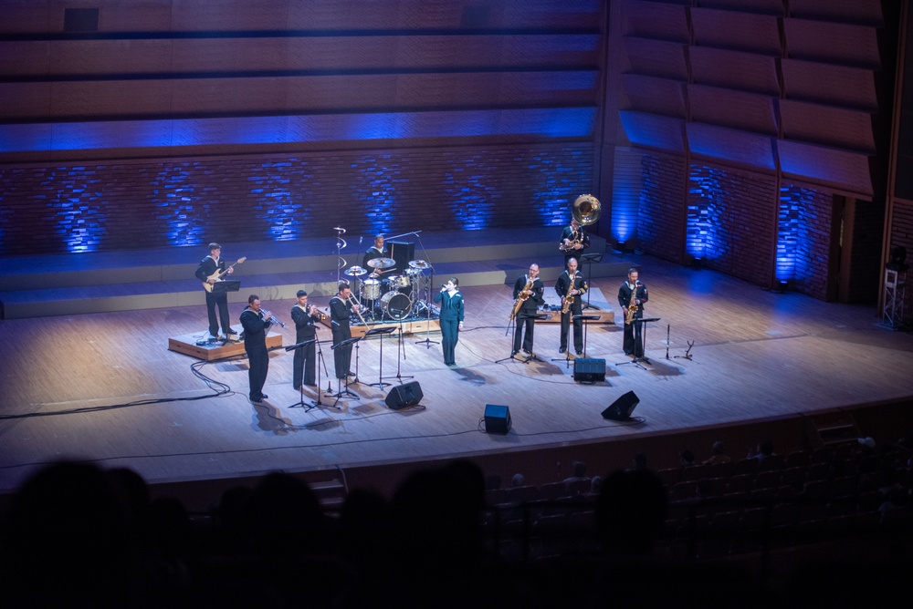 U.S. Navy 7th Fleet Band performs at ....