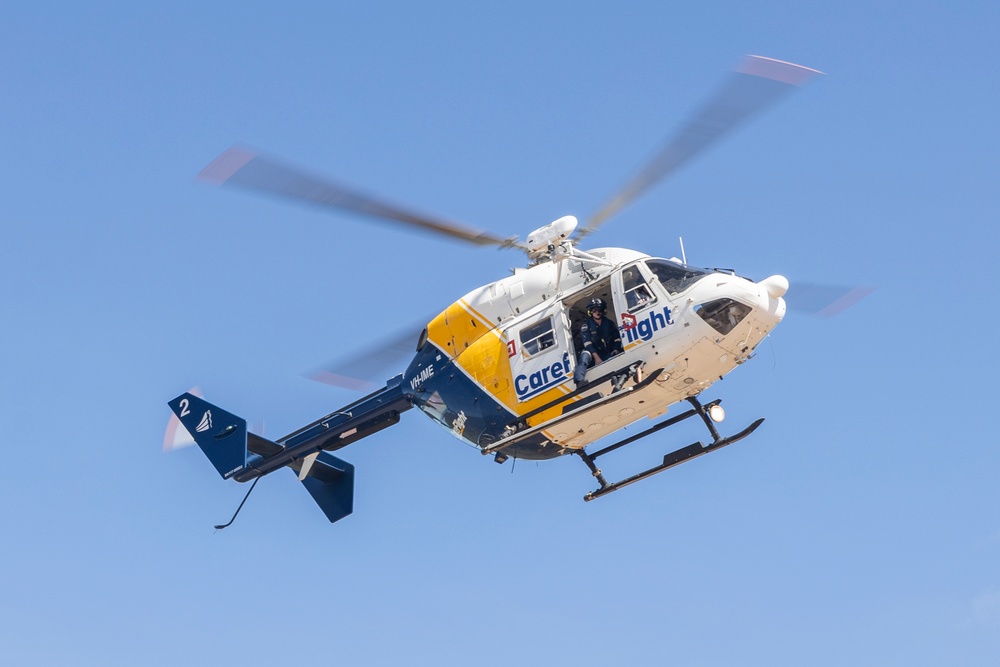 MRF-D 24.3: Navy Corpsmen, CareFlight Australia personnel rehearse casualty evacuations