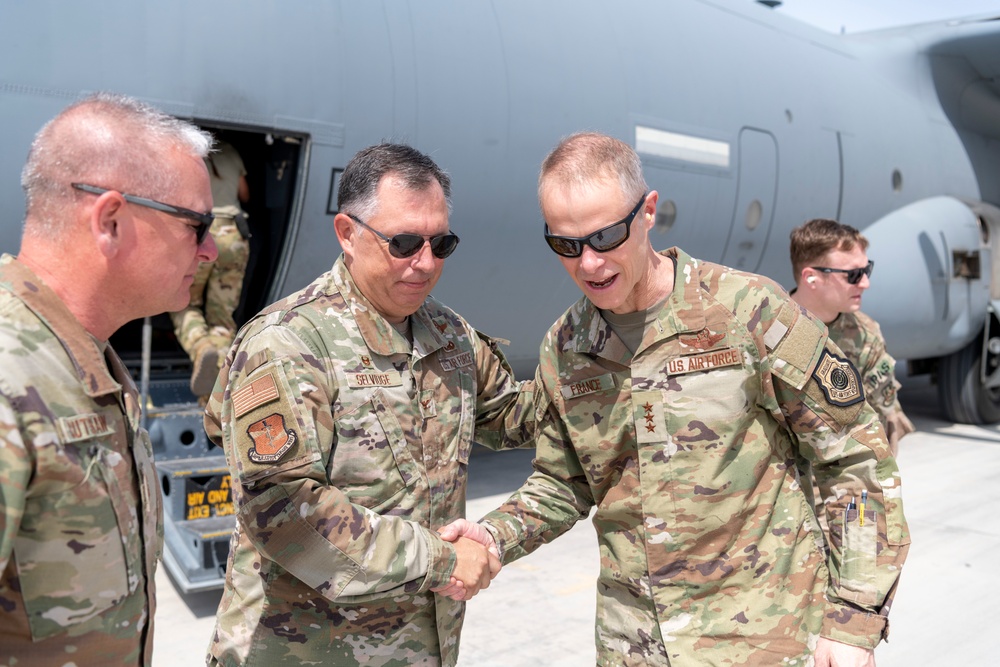 AFCENT Commander visits 380th AEW