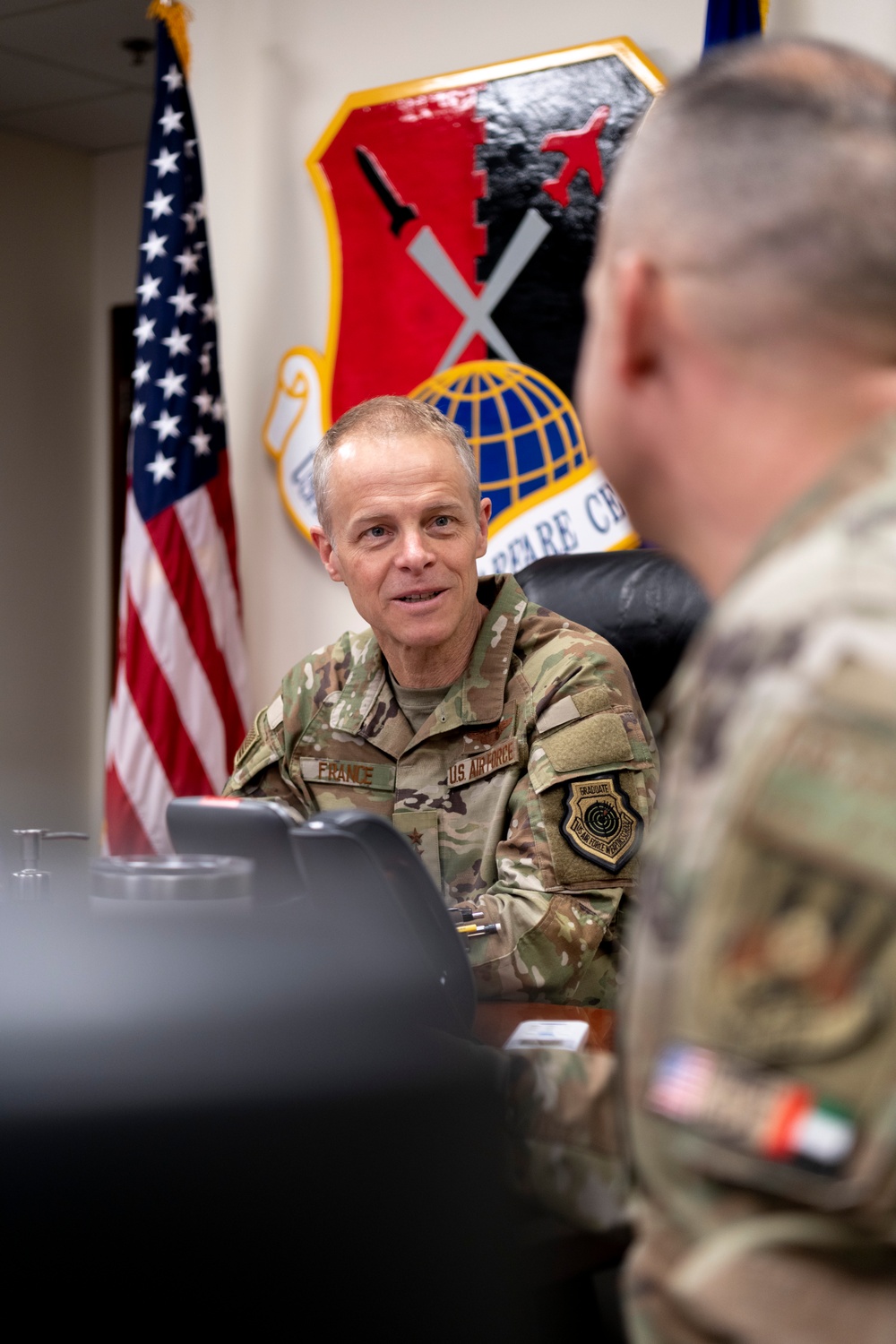 AFCENT Commander visits 380th AEW