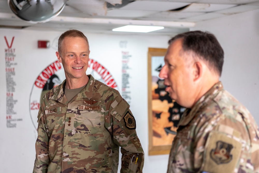 AFCENT Commander visits 380th AEW