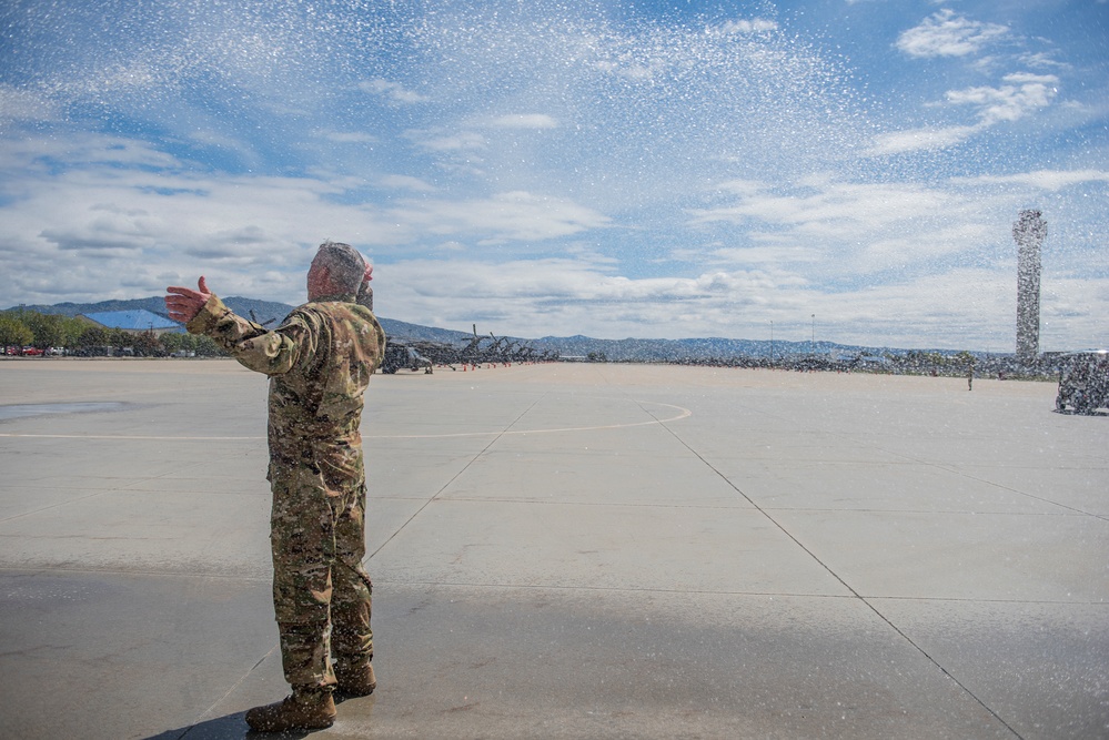 Idaho’s adjutant general conducts his final flight nearing retirement