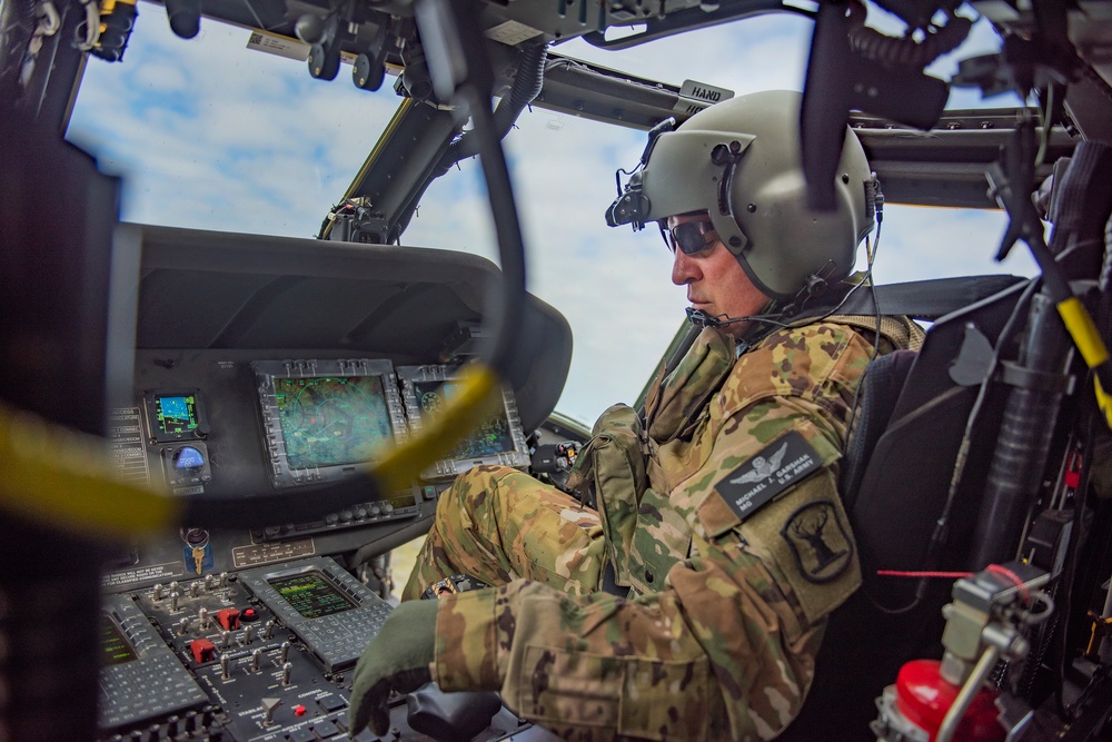 Idaho’s adjutant general conducts his final flight nearing retirement