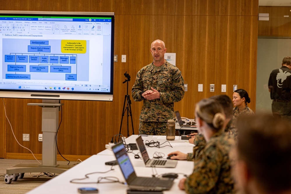 MRF-D 24.3 participates in table top exercise at U.S. Embassy in Port Moresby