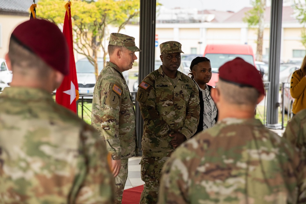 Sgt. 1st Class Terry Robinson promotes to Master Sergeant