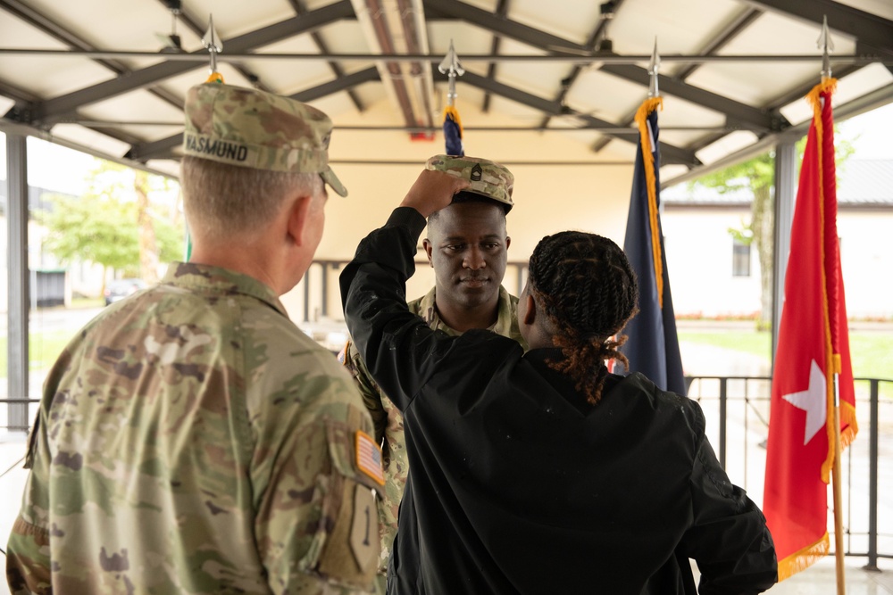 Sgt. 1st Class Terry Robinson promotes to Master Sergeant