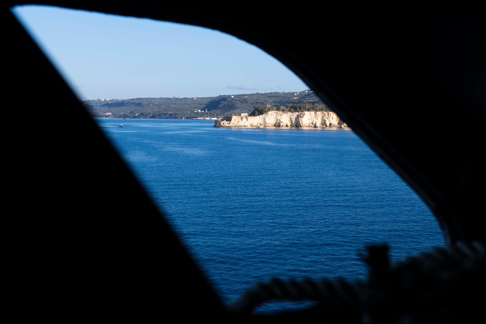 USS Dwight D. Eisenhower (CVN 69) Arrives in Souda Bay, Greece