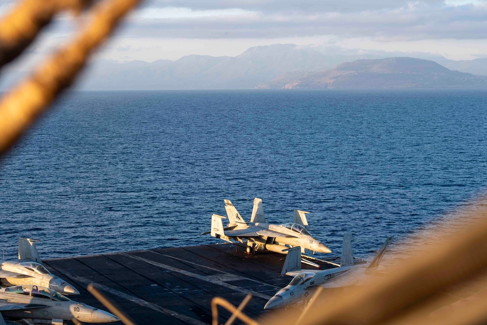 USS Dwight D. Eisenhower (CVN 69) Arrives in Souda Bay, Greece