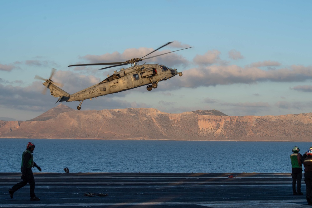 USS Dwight D. Eisenhower (CVN 69) Arrives in Souda Bay, Greece