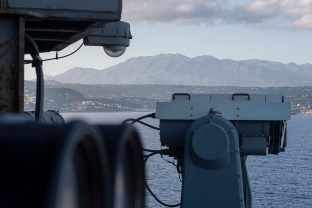 USS Dwight D. Eisenhower (CVN 69) Arrives in Souda Bay, Greece