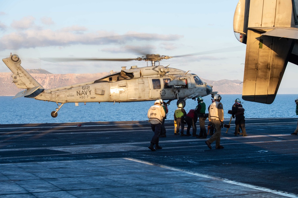 USS Dwight D. Eisenhower (CVN 69) Arrives in Souda Bay, Greece