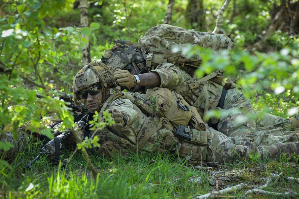 1-91 CAV, 173rd AB live fire exercise